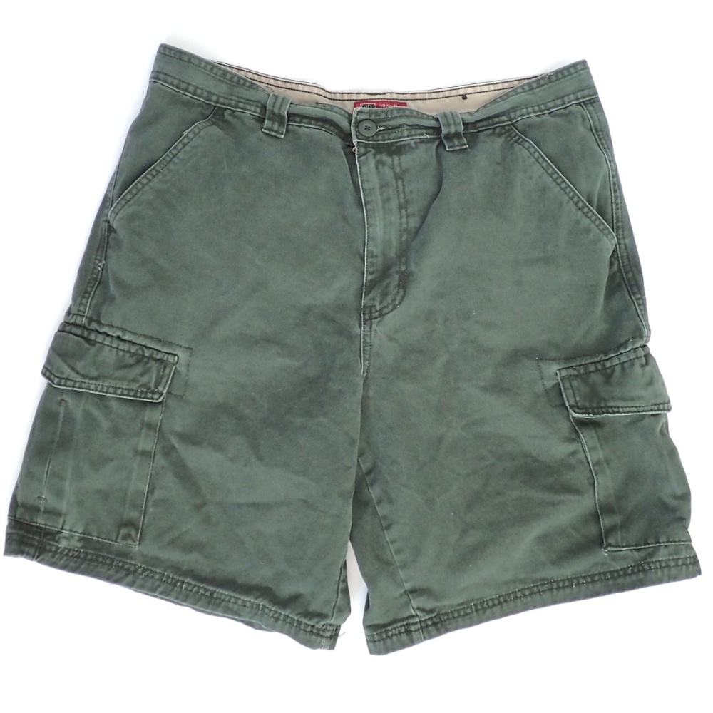 FADED GLORY Sage Green Heavy Cotton Cargo Shorts